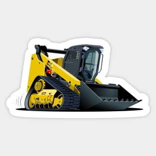 Cartoon skid steer Sticker